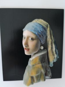 Une adaptation en véritable 3D, de la peinture, la jeune fille à la perle, de Johannes Vermeer
