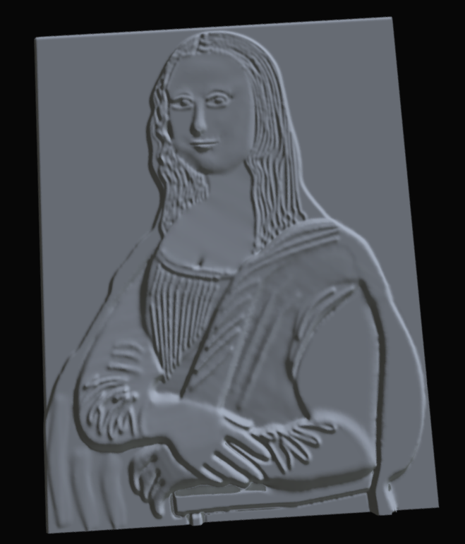 Adaptation de la Joconde en relief pour les non-voyants