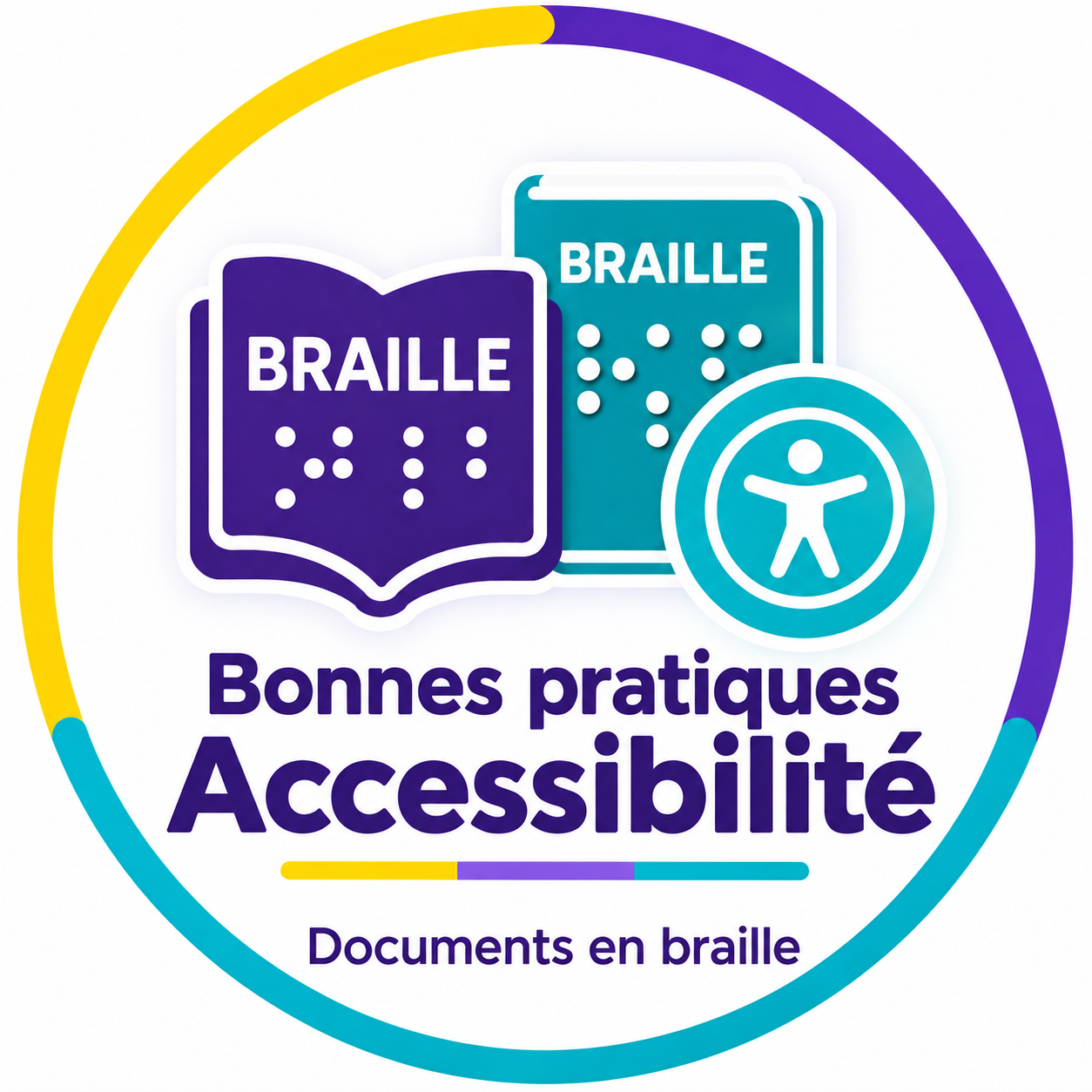 Logo transcription braille