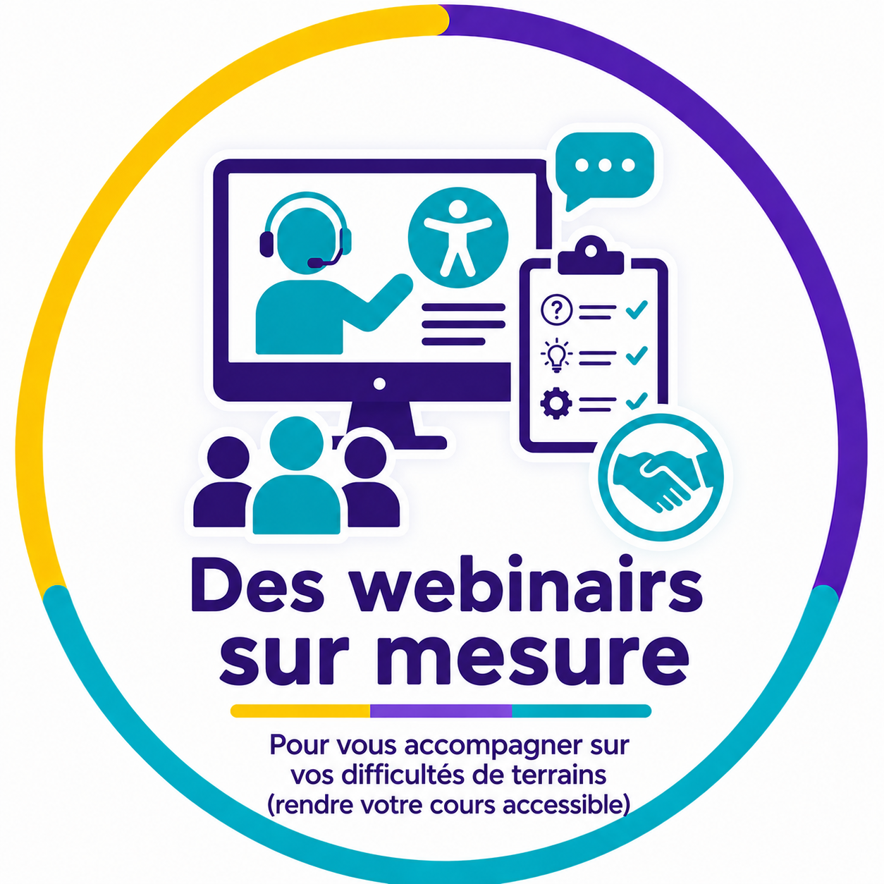 Webinaire en formation en accessibilité numérique avec démonstrations en direct